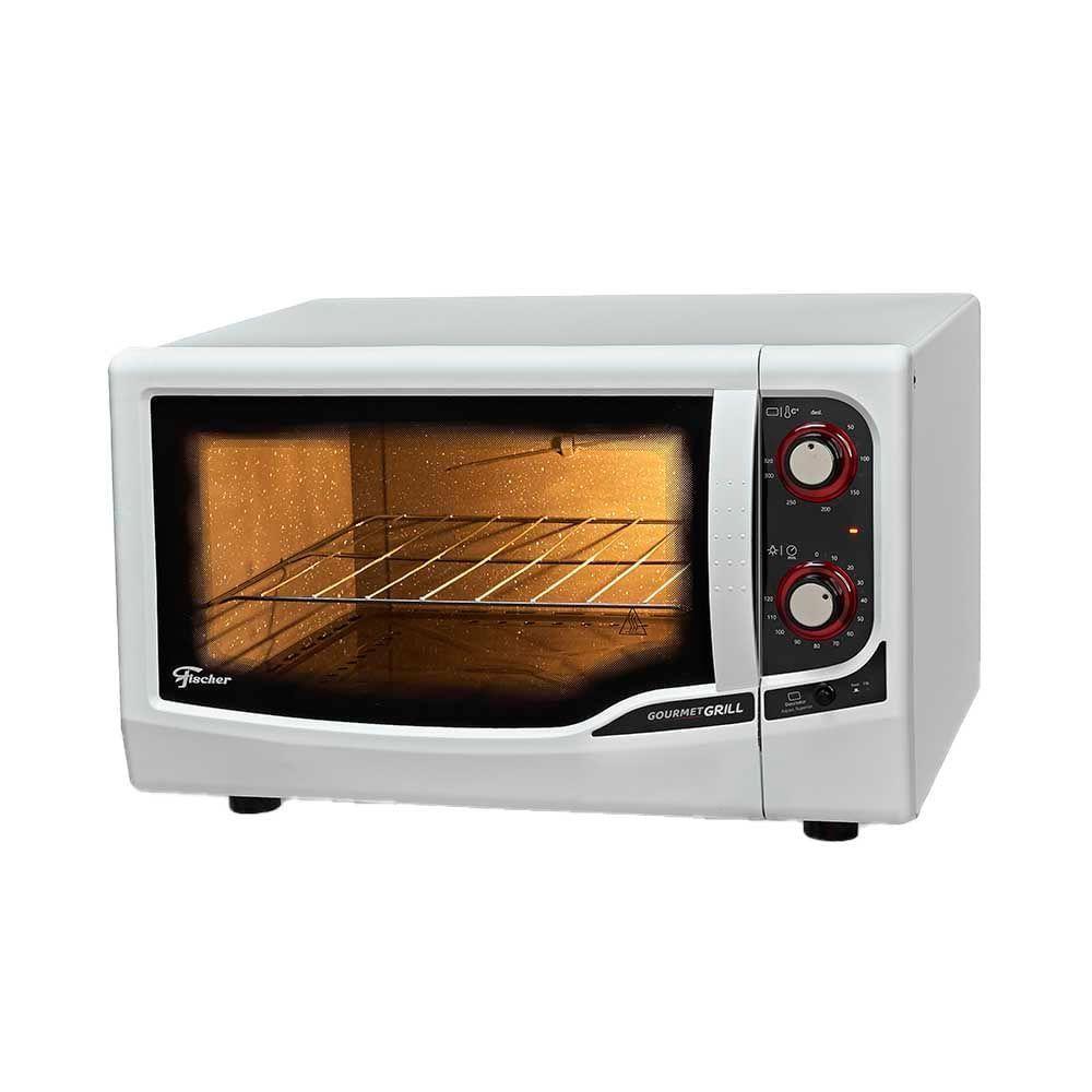 Forno Elétrico 44 Litros Fischer Gourmet Grill Bancada Branco 220V - 4