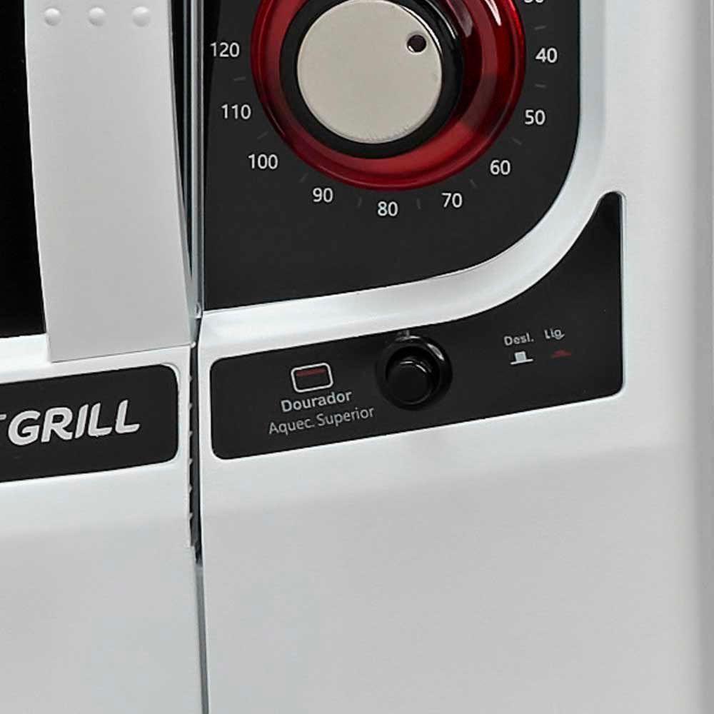 Forno Elétrico 44 Litros Fischer Gourmet Grill Bancada Branco 220V - 5