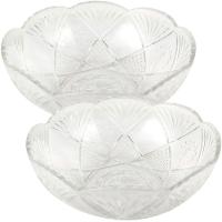 Kit 6 Saladeira Redonda Bowl Vidro Transparente 2,5l 23,5cm - 1