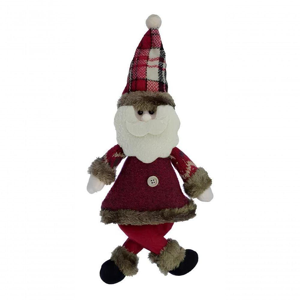 Kit 4 Pendente Boneco Papai Noel árvore Natal Tecido De 30cm - 1