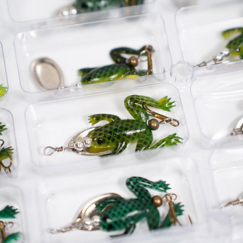 Kit 40 Iscas Artificiais Sapo Tucunaré Pesca 8 Gramas - 4