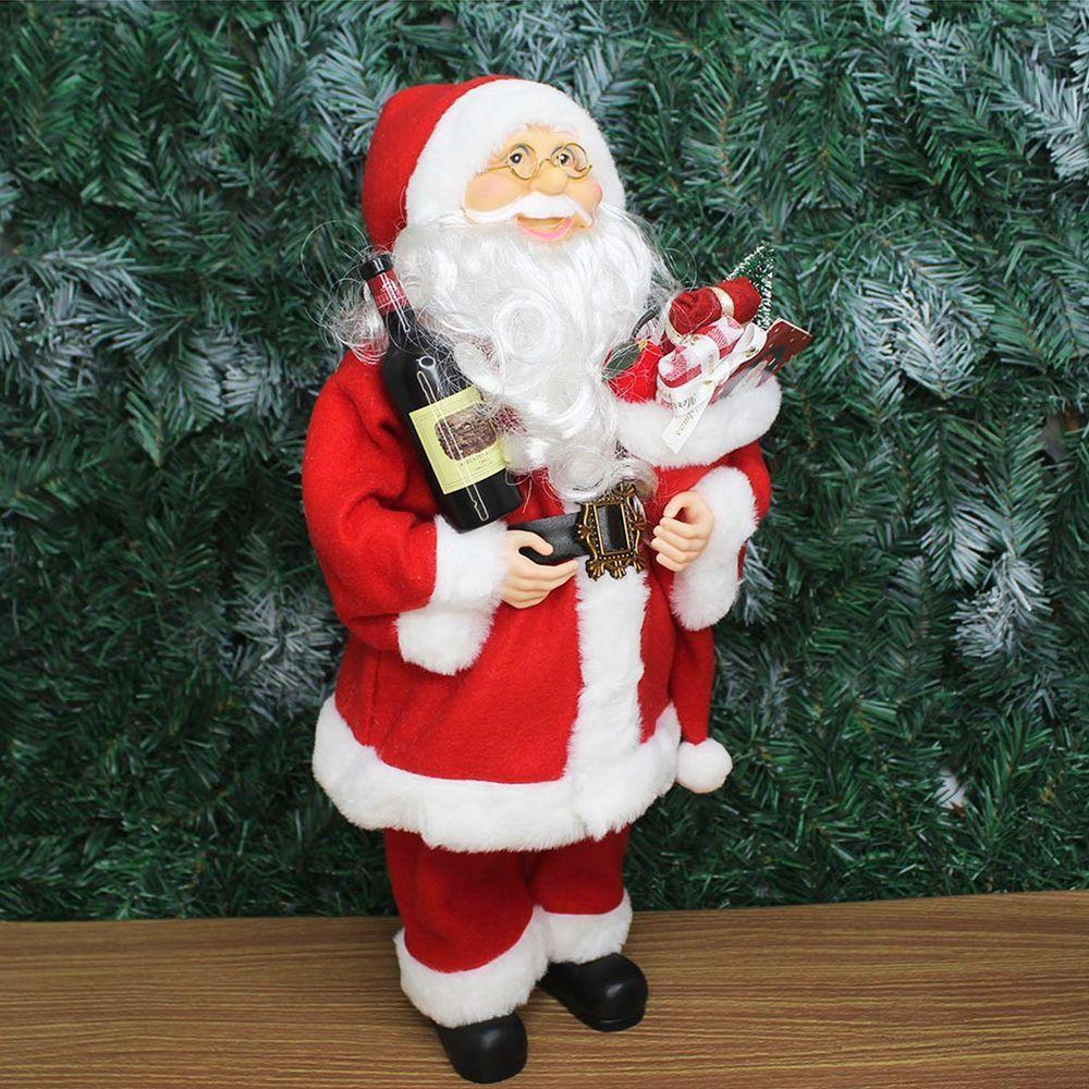 Decoração Papai Noel Tradicional Presentes Gorro Natal 45cm - 3