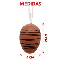 Kit 24 Pendente Ovos Páscoa Coelho Decorativo Enfeite 6x4cm - 5