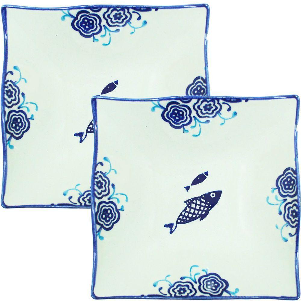 Kit 8 Tigela Sobremesa Bowl Praia Peixe Oceano Náutico 14cm - 1