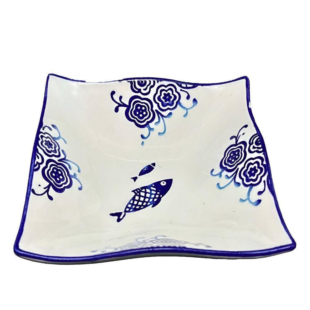 Kit 8 Tigela Sobremesa Bowl Praia Peixe Oceano Náutico 14cm - 2