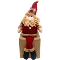 Decoração Boneco Papai Noel Natalino Com Pernas Moles 60cm - 1