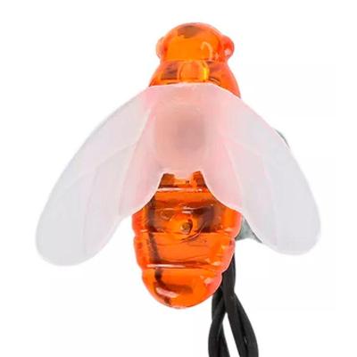 Grinalda Pisca Cordão Solar 20 Leds Colorido Abelhas De 5m