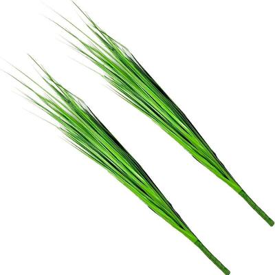 Kit 4 Folhagem Decoração Capim Verde Artificial Natal 110cm