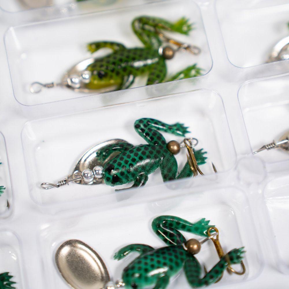 Kit 50 Iscas Artificiais Sapo Tucunaré Pesca 8 Gramas - 4