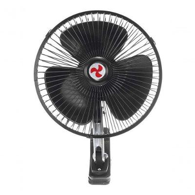 Mini Ventilador Veicular 12v 8" 20cm Carro Caminhão Preto