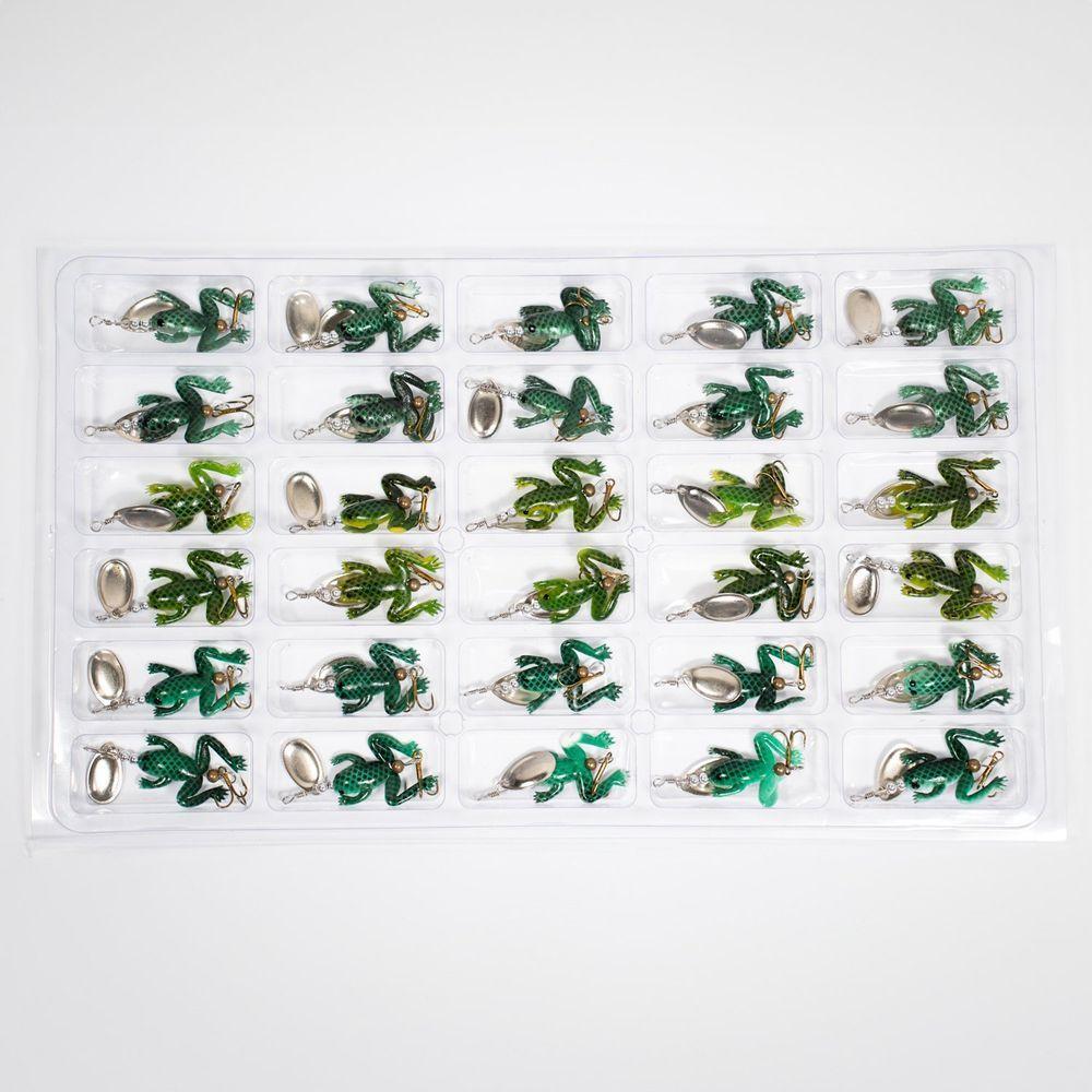 Kit 30 Iscas Artificiais Sapo Tucunaré Pesca 8 Gramas - 2