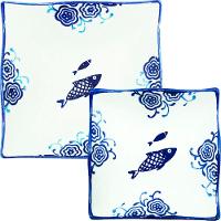 Kit 16 Tigelas Bowl Pequena 100ml Grande 250ml Oceano Peixe - 1