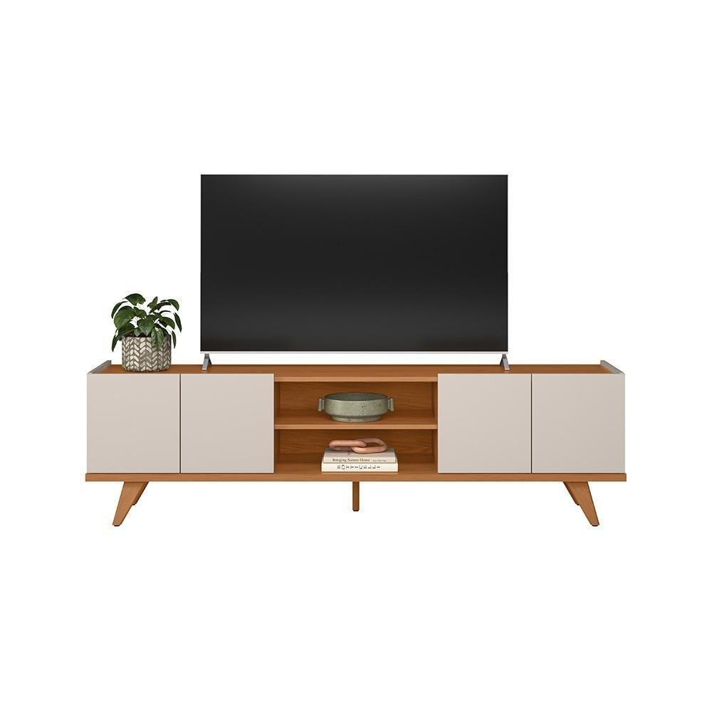 Rack Brazos Para Tv Até 75 4 Portas - Colibri - Off White Matte / Frejo Off White Matte / Frejo - 1