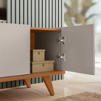 Rack Brazos Para Tv Até 75 4 Portas - Colibri - Off White Matte / Frejo Off White Matte / Frejo - 5