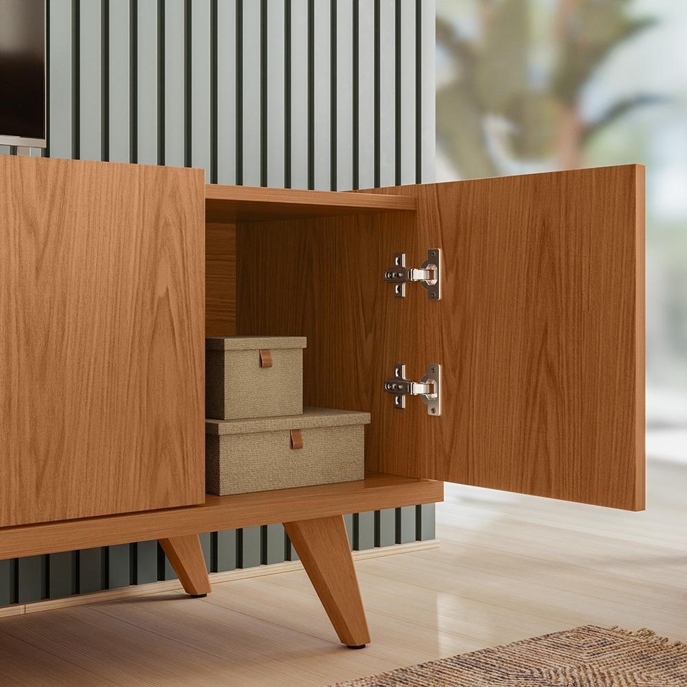 Rack Brazos Para Tv Até 75 4 Portas - Colibri - Freijo Freijo - 6