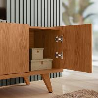 Rack Brazos Para Tv Até 75 4 Portas - Colibri - Freijo Freijo - 6