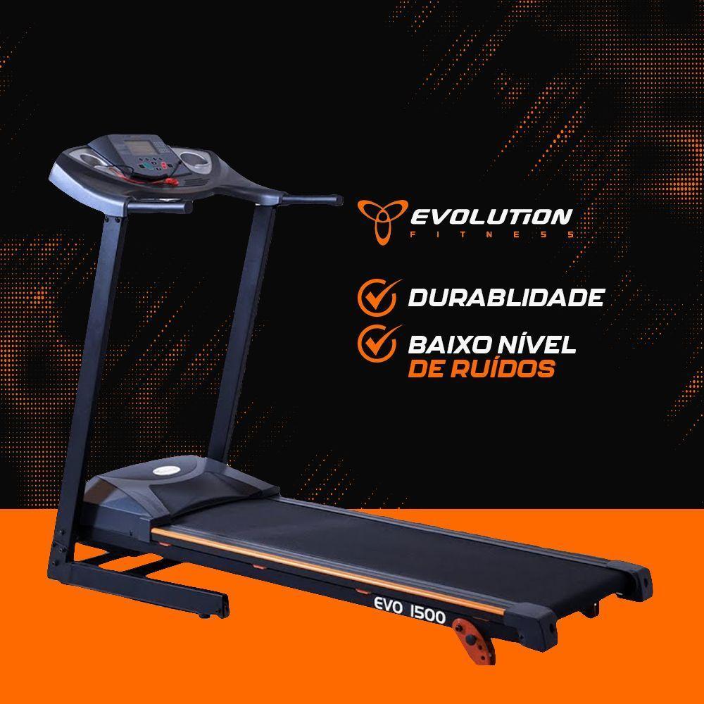 Esteira Elétrica Evolution Fitness EVO 1500 - 220V - 5