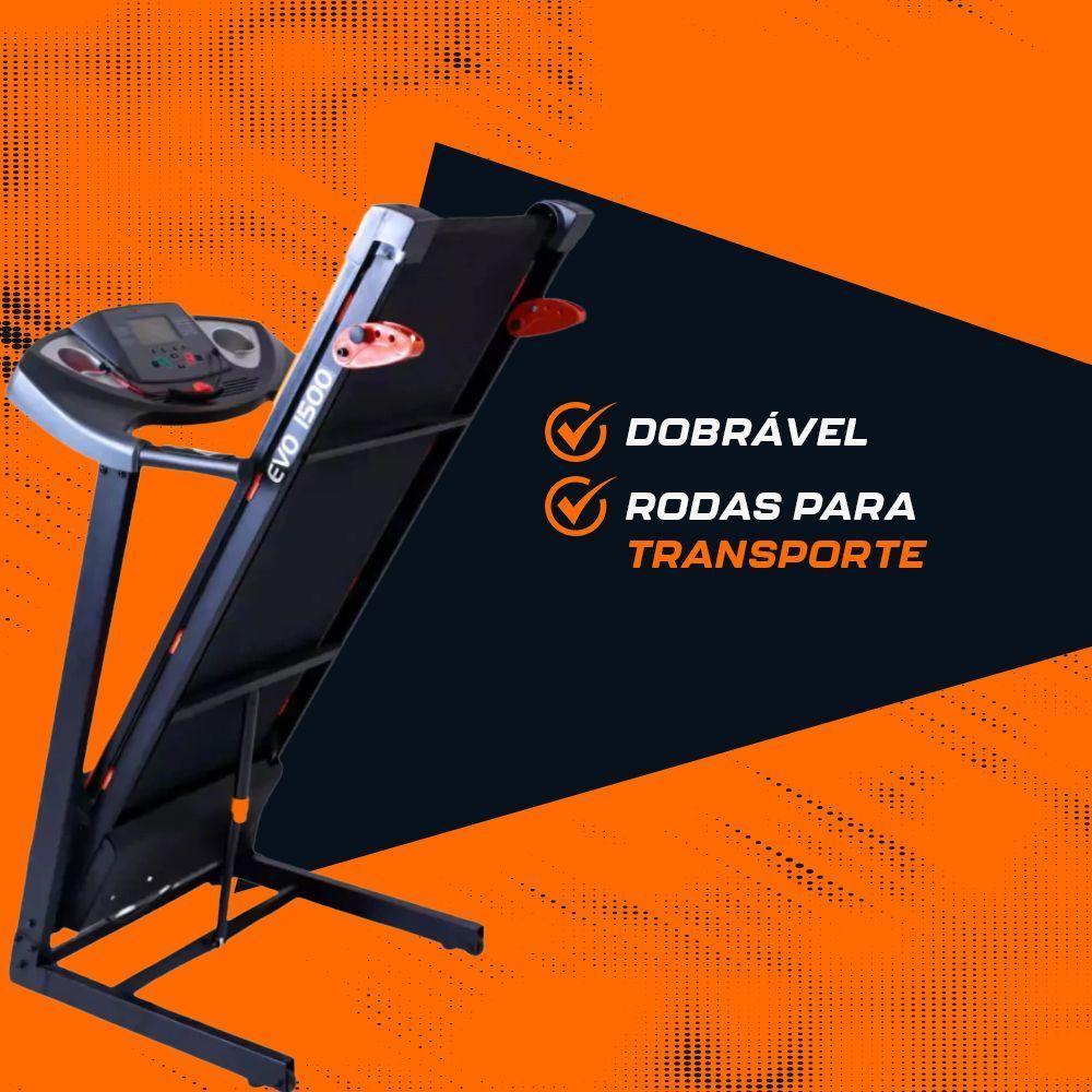 Esteira Elétrica Evolution Fitness EVO 1500 - 220V - 7