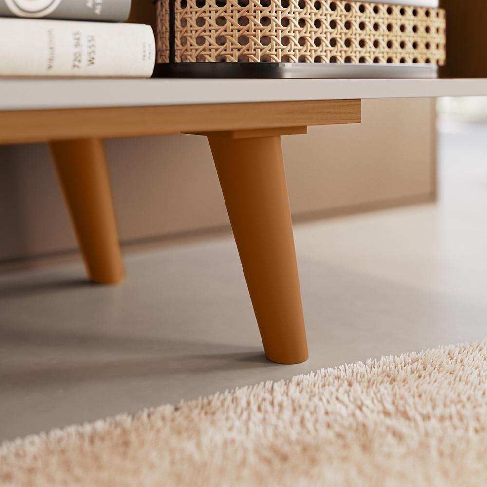 Rack Aldan Para Tv 55 2 Portas - Colibri - Off White Matte / Frejo Off White Matte / Frejo - 5