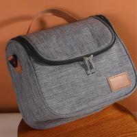 Bolsa Térmica Lancheira Pequena Com Alça Fitness Academia Treino Feminina E Masculina Cinza