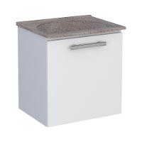 Gabinete Em Aço de Lavanderia Com Tanque Petrolina Branco - 1