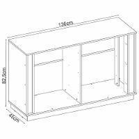 Cômoda Grande Com 6 Gavetas Giane Nogueira - 2