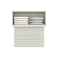 Armário Ponte Modulado Aéreo Casal Mc11 Seletto C- 4 Portas Areia-jequitibá - Henn