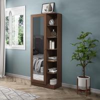 Sapateira Com Espelho E Estante Duetto Castanho Hp - 1