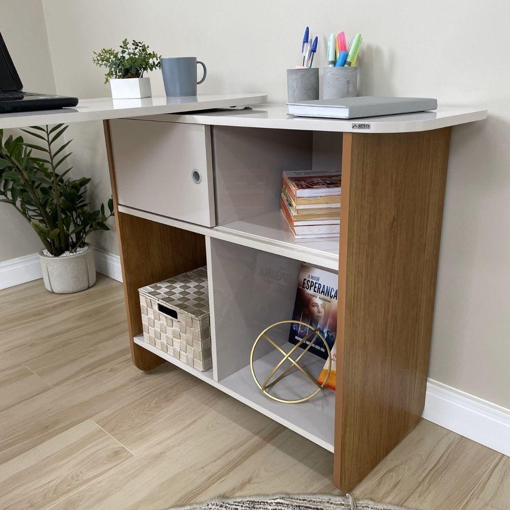 Mesa Escrivaninha Nomad Cinamomo Off White - 6