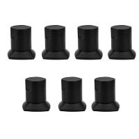 Kit 07 Und Acabamento De Registro Preto Encaixe Padrão Deca Docol 1.2 E 3.4 Docol - 1