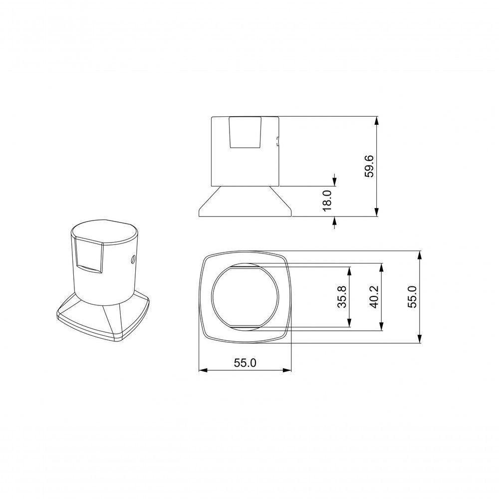 Kit 05 Und Acabamento Registro Dourado Ouro Encaixe Padrao Deca Docol 1.2 E 3.4 Docol - 2