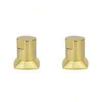 Kit 02 Und Acabamento Registro Dourado Ouro Encaixe Padrao Deca Docol 1.2 E 3.4 Docol - 1