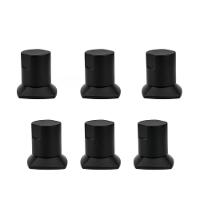 Kit 06 Und Acabamento De Registro Preto Encaixe Padrão Deca Docol 1.2 E 3.4 Docol - 1