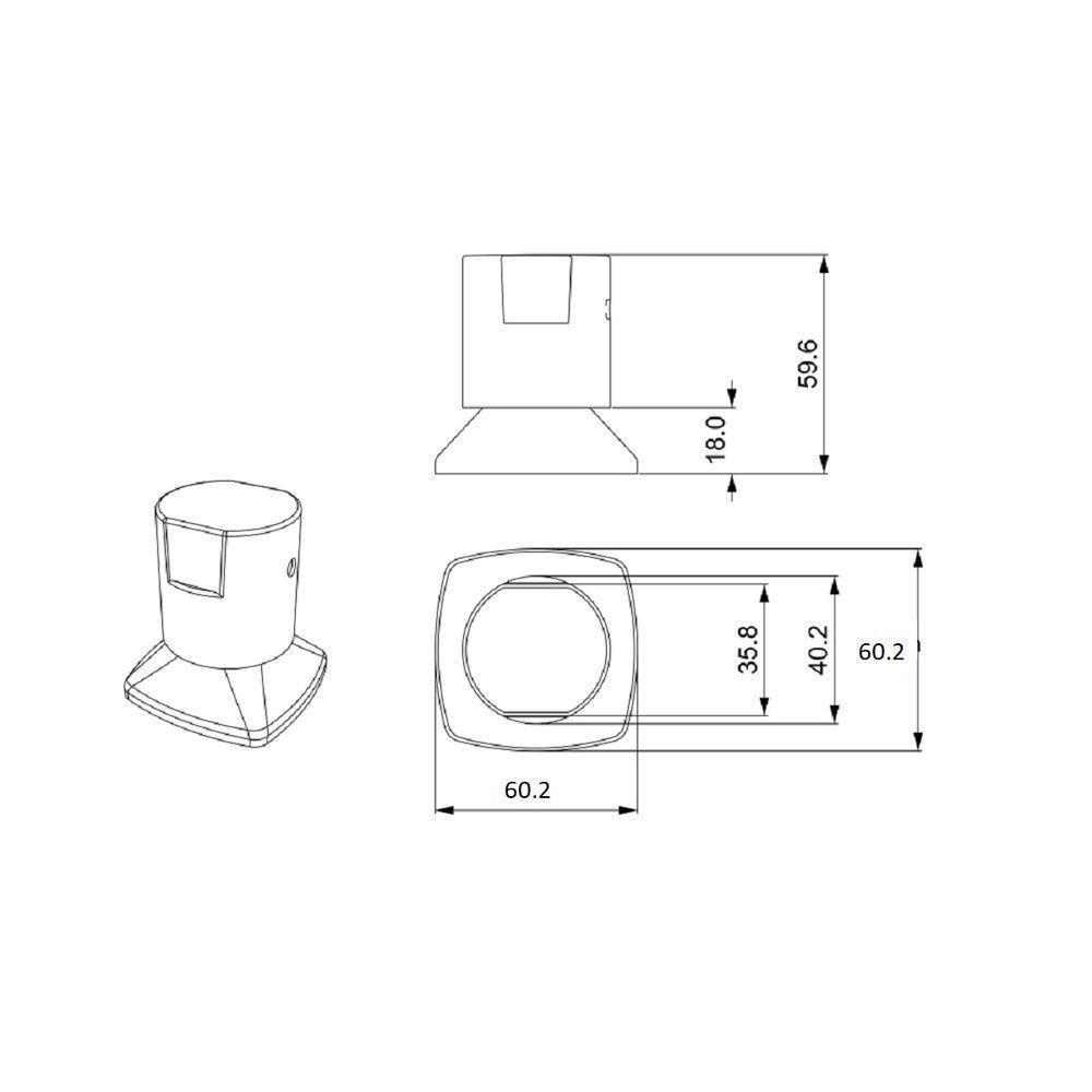 Acabamento Registro Metal Preto Fosco Encaixe Padrao Docol 1/2 3/4 - 6