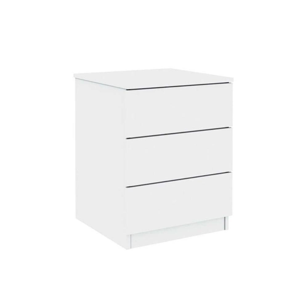 Mesa de Cabeceira Solteiro Veronna c/ 3 Gavetas Cinamomo - Tcil Móveis - 6