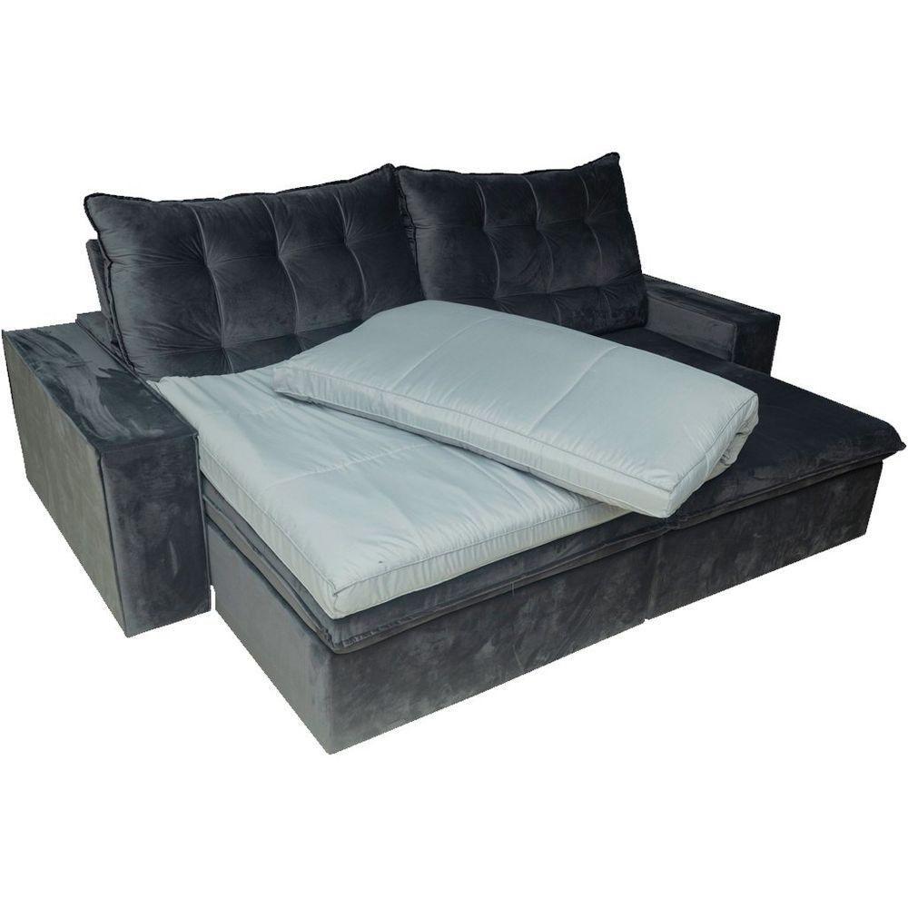 Pillow Top Para Sofá Reclinável 10cm 1200g-m² 220x100cm Cinza - 8