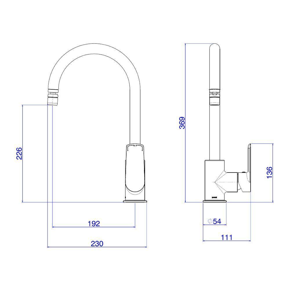 Torneira Misturador Monocomando Deca Level One 2251.c De Bancada Cromada - 6