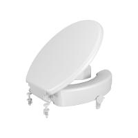 Assento Sanitário Elevado Astra Tae7t-t Fechado Com Tampa E Trava Anatômico Branco Tae7t-t*br1 - 1