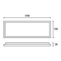 Painel De Led Blumenau Backlight Retangular De Sobrepor 36w Bivolt 6500k Luz Branca - 3