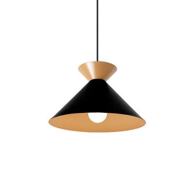 Lustre Pendente Blumenau Guto E27 Bivolt Preto-dourado