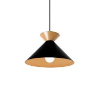 Lustre Pendente Blumenau Guto E27 Bivolt Preto-dourado - 1