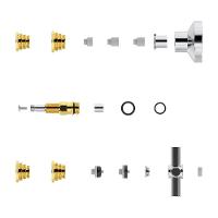 Kit Completo De Reparos Para Registros 13 Em 1 Censi Com Acabamento C-37 Cromado Cromado 30054 - 1