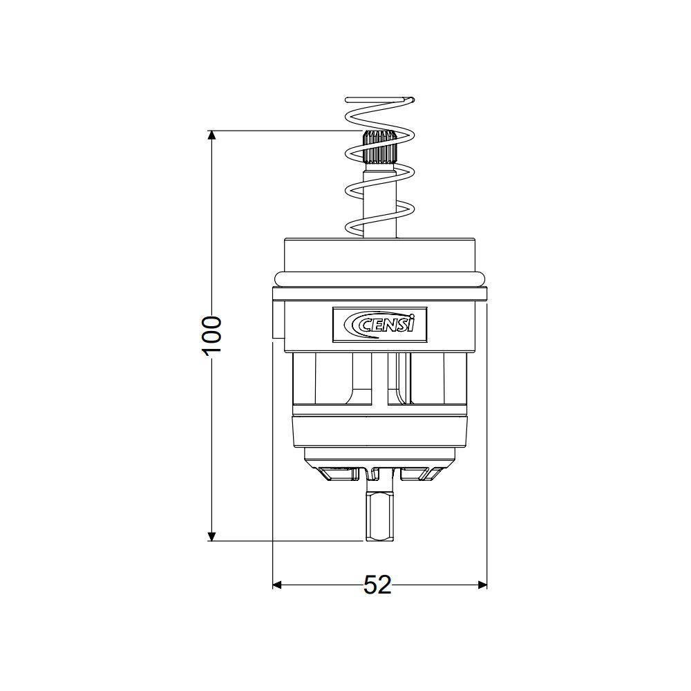 Reparo Para Válvula De Descarga Hydra 1.1-4 E 1.1-2 Simplificado Censi Branco 2020-04020 - 2