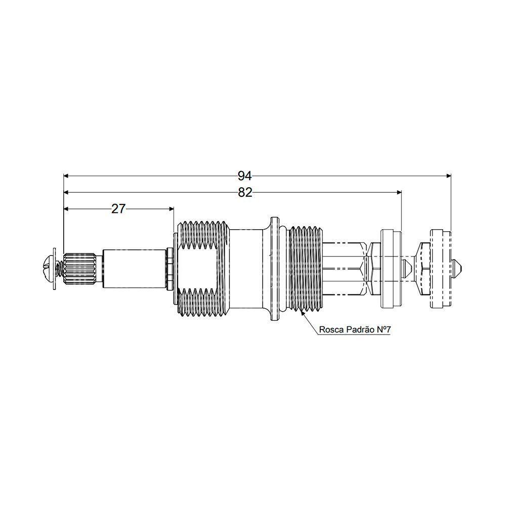 Reparo Mvs Para Registro De Pressão Docol 1-2 E 3-4 Censi Bruto 32010-04012 - 2