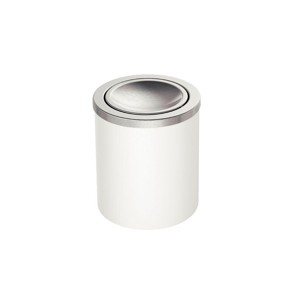 Lixeira Tramontina útil Basculante 5l Redonda Branca 94540026 - 1