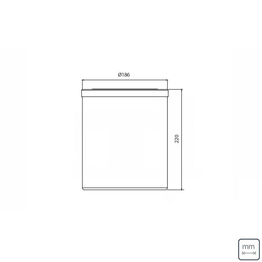 Lixeira Tramontina útil Basculante 5l Redonda Branca 94540026 - 4