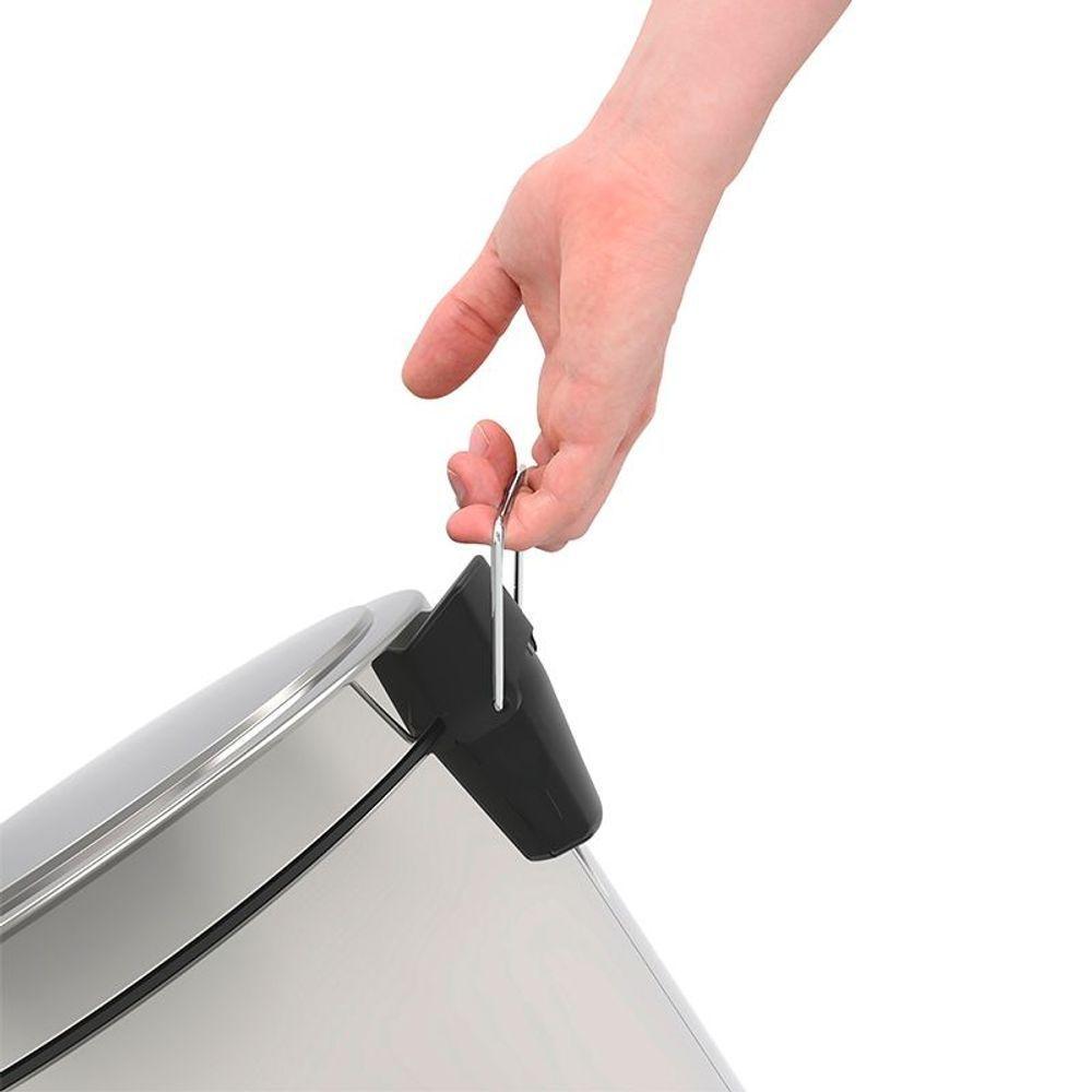 Lixeira Tramontina Brasil Com Pedal 20l Redonda Inox 94538120 - 4