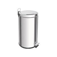 Lixeira Tramontina Brasil Com Pedal 20l Redonda Inox 94538120 - 1