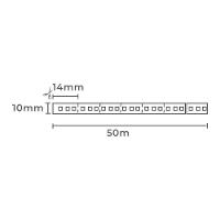 Fita De Led Nordecor Com 50 Metros 240leds-m 20w 12v 3000k Luz Amarela 7206 - 3