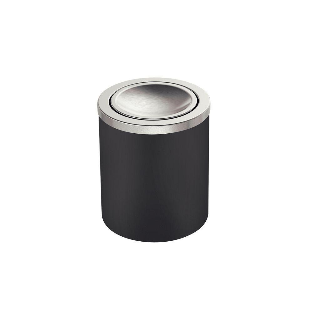 Lixeira Tramontina útil Basculante 5l Redonda Preta 94540024 - 1